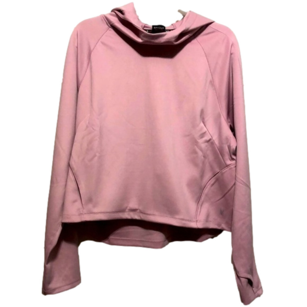 𝅺SPYDER Active Pullover Hoody Women's  Light Dusty Pink Size Medium NWT